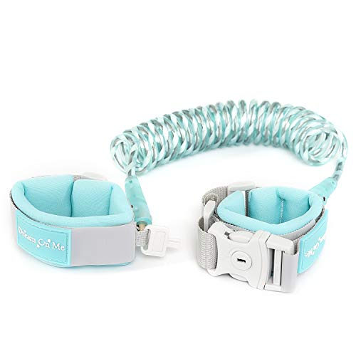 Dream On Me Anti-Lost Wrist Link with Lock & Key in Blue