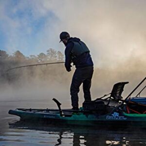 Perception Kayaks Outlaw 11.5 | Sit on Top Fishing Kayak | Fold Away Lawn Chair Seat | 4 Rod Holders | Integrated Tackle Trays | 11' 6"" | Dapper"