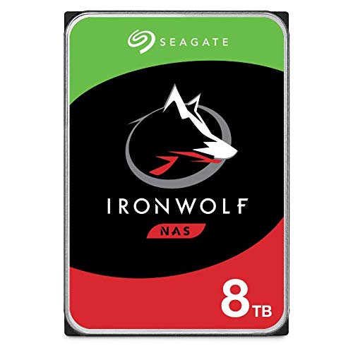 Seagate IronWolf 8TB NAS Internal Hard Drive HDD – 3.5 Inch SATA 6Gb/s 7200 RPM 256MB Cache for RAID Network Attached Storage (ST8000VN004) (Renewed)