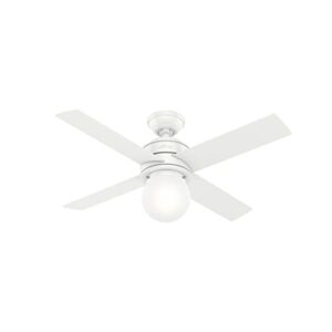 hunter fan company 50275 hepburn ceiling fan, 44, matte white finish