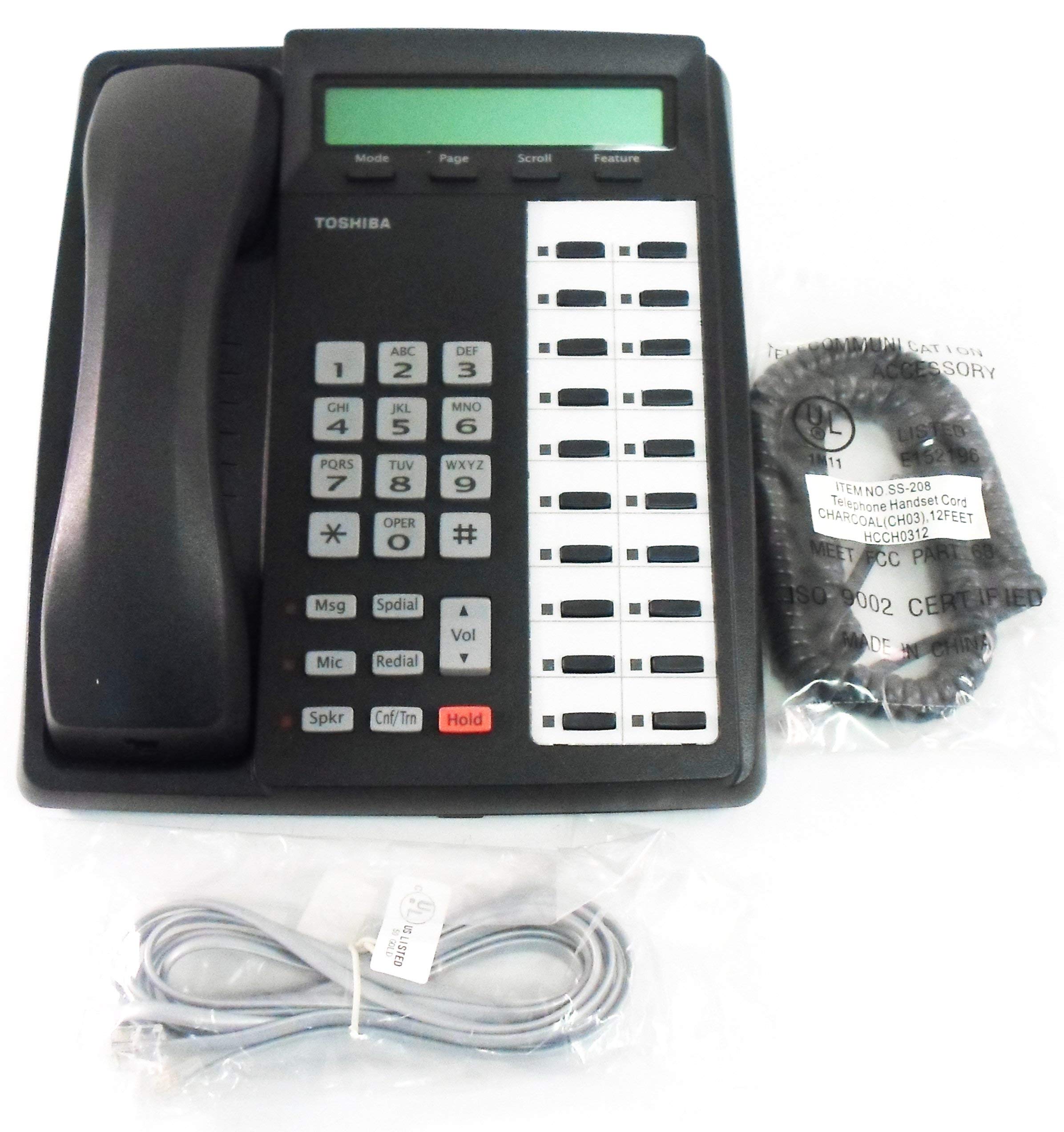 Toshiba Strata DKT3020-SD 20-Button LCD Display Speakerphone (Black) (Renewed)