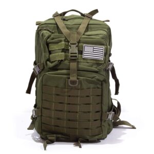 sirius survival 50l expeditionary tactical backpack - large molle bag (green)