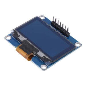 1.54 Inch OLED Module 128 x 64 White Yellow Blue SSD1309 Driver I2C Interface Display Module (White)