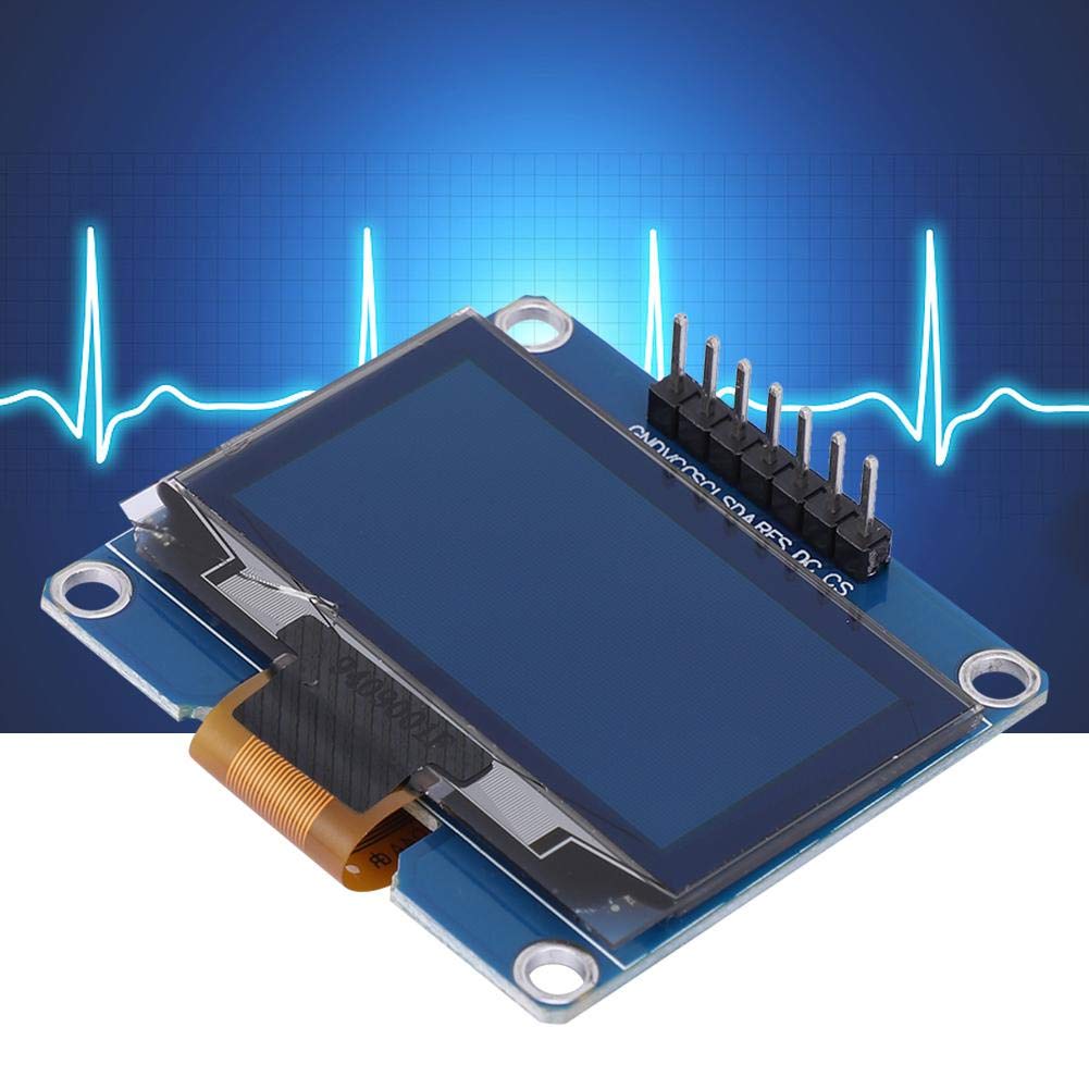 1.54 Inch OLED Module 128 x 64 White Yellow Blue SSD1309 Driver I2C Interface Display Module (White)