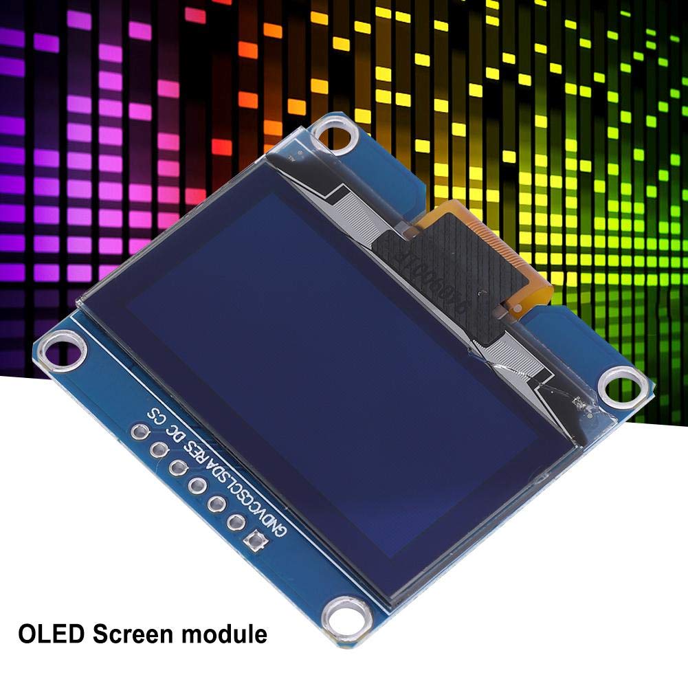 1.54 Inch OLED Module 128 x 64 White Yellow Blue SSD1309 Driver I2C Interface Display Module (White)