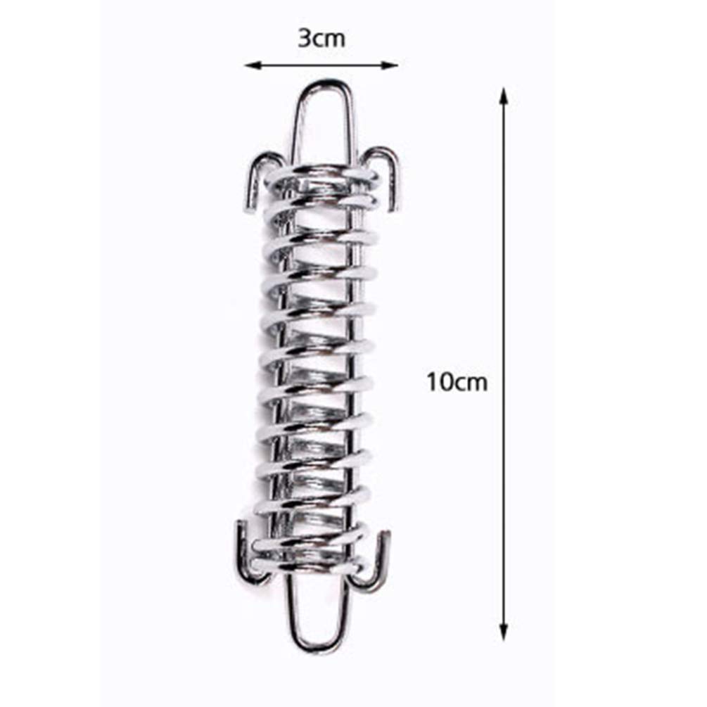 LIOOBO 5Pcs Tent Fixed Buckle Wind Rope Buckle Steel Fixed Buckle Tent Wind Spring for Camping Hiking