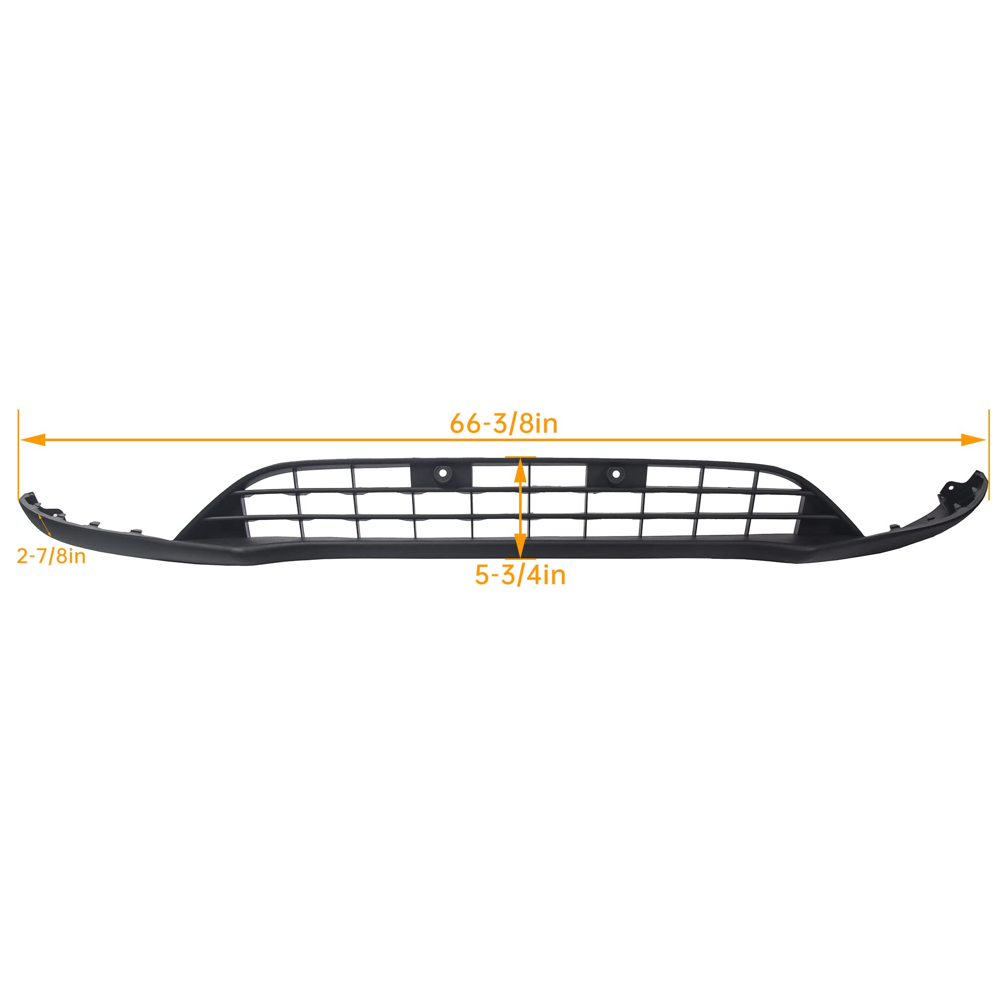 ECOTRIC Front Bumper Valance Lower Grill Compatible with 2015-2018 Ford Focus F1EZ17626A Lower Lip Chin Grill Grille Spoiler Panel