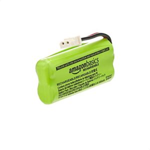 Amazon Basics 2-Pack Rechargeable NiMH Cordless Phone Replacement Battery, 600 mAh, Replaces BT183342, BT283342, BT166342, BT266342, BT162342, BT262342