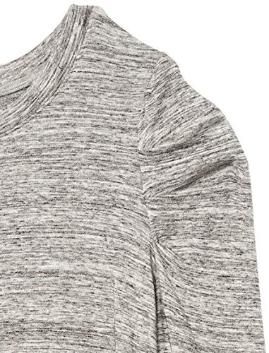 Amazon Essentials Women's Supersoft Terry Pleated-Sleeve Sweatshirt (Previously Daily Ritual), Grey Heather Space Dye, X-Large