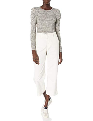 Amazon Essentials Women's Supersoft Terry Pleated-Sleeve Sweatshirt (Previously Daily Ritual), Grey Heather Space Dye, X-Large