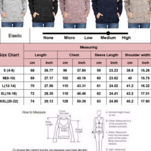 AKEWEI Fall Women Half Zipper Long Sleeve Pullover Hoodie Casual Sweatshirt Stand Collar Tops with Pocket Grey L
