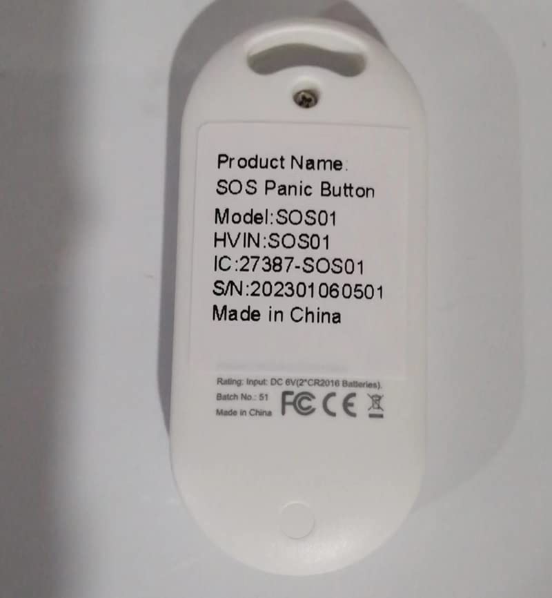 Caregiver Pager Wireless Call Button System Personal Alert Panic Button for Home Elderly Nurses Calling System with Pager and Emergency Button (1Receiver+1Button)