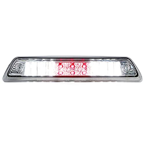 For 2009-2014 Ford F-150 LED High Mount 3rd Third Tail Brake Light (Chrome Housing Clear Lens)