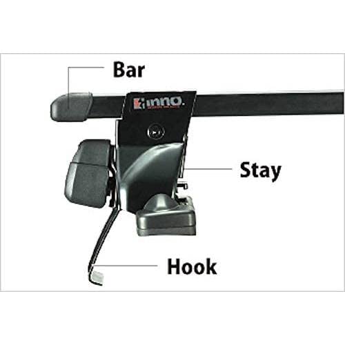 INNO Complete Rack System for 08' - 15' Scion xB (Includes Bar, Stay, and Hook Set)