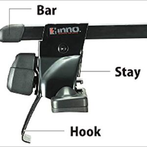 INNO Complete Rack System for 12' - 18' Ford Focus 4dr/5dr (Includes Bar, Stay, and Hook Set)