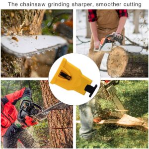 EYBS Chainsaw Sharpener, Portable Chain Saw Blade Teeth Sharpener Fast-Sharpening Stone Grinder Tools Suitable
