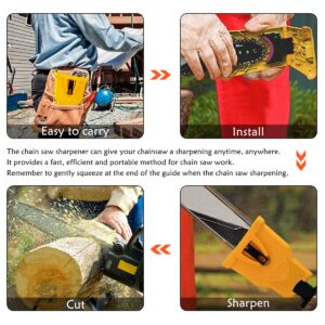 EYBS Chainsaw Sharpener, Portable Chain Saw Blade Teeth Sharpener Fast-Sharpening Stone Grinder Tools Suitable