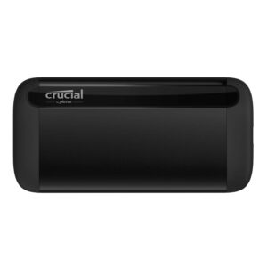 Crucial X8 500GB Portable SSD – Up to 1050MB/s – USB 3.2 – External Solid State Drive, USB-C, USB-A – CT500X8SSD9