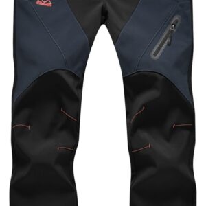 Rdruko Women's Snow Pants Waterproof Insulated Fleece Thermal Ski Hiking Snowboard Pants(Black, US M)
