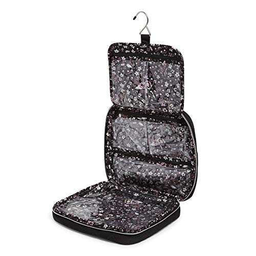 Vera Bradley Women's Performance Twill Zip Hanging Travel Organizer, True Black, One Size