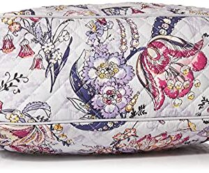 Vera Bradley Women's Cotton Large on the Go Crossbody Purse, Hummingbird Park, One Size