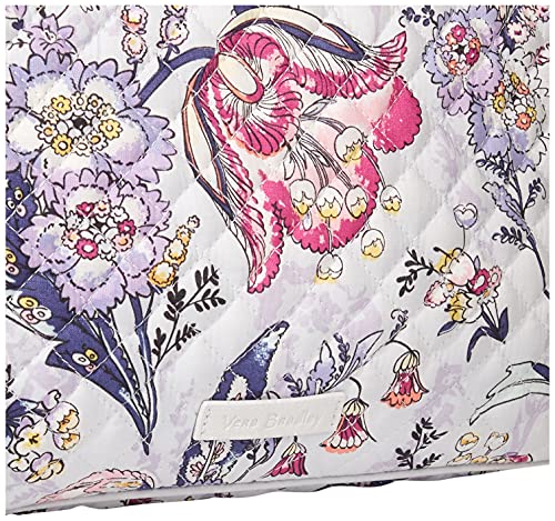 Vera Bradley Women's Cotton Large on the Go Crossbody Purse, Hummingbird Park, One Size