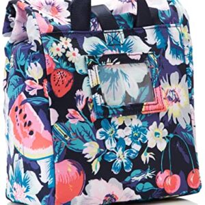 Vera Bradley Women's Recycled Lighten Up Reactive Lunch Tote Lunch Bag, Garden Picnic, One Size