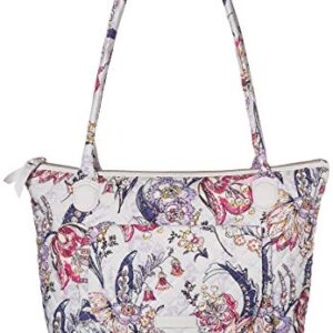 Vera Bradley Women's Cotton Carson East West Tote Bag, Hummingbird Park, One Size