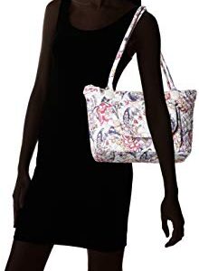 Vera Bradley Women's Cotton Carson East West Tote Bag, Hummingbird Park, One Size