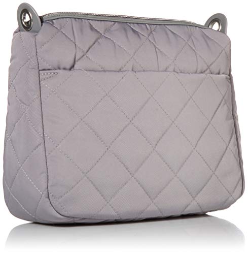 Vera Bradley Women's Performance Twill Carson Mini Shoulder Bag Crossbody Purse, Tranquil Gray, One Size