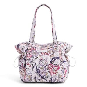 Vera Bradley Women's Cotton Glenna Satchel Purse, Hummingbird Park, One Size