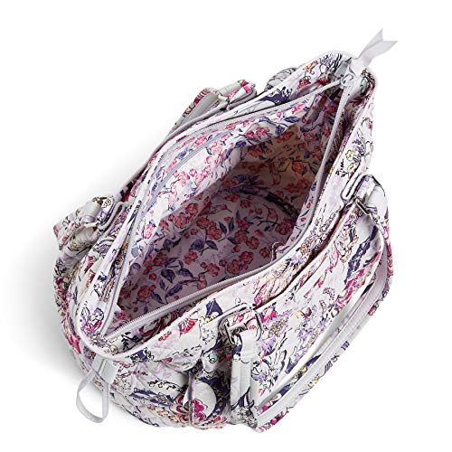 Vera Bradley Women's Cotton Glenna Satchel Purse, Hummingbird Park, One Size