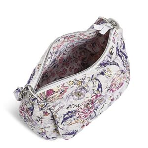 Vera Bradley Women's Cotton Carson Shoulder Bag Crossbody Purse, Hummingbird Park, One Size