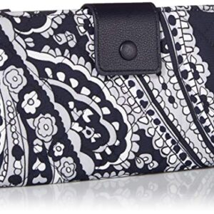 Vera Bradley Women's Performance Twill Deluxe All Together Crossbody Purse With RFID Protection, Deep Night Paisley Neutral, One Size