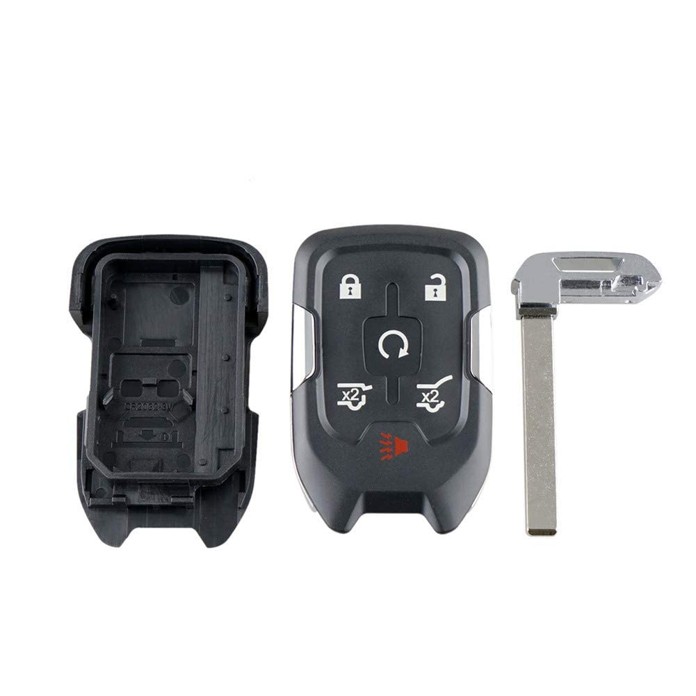 WFMJ for Chevy Chevrolet Tahoe Suburban GMC Yukon HYQ1AA Keyless Entry 6 Buttons Remote Key Case Shell Fob