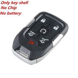 WFMJ for Chevy Chevrolet Tahoe Suburban GMC Yukon HYQ1AA Keyless Entry 6 Buttons Remote Key Case Shell Fob