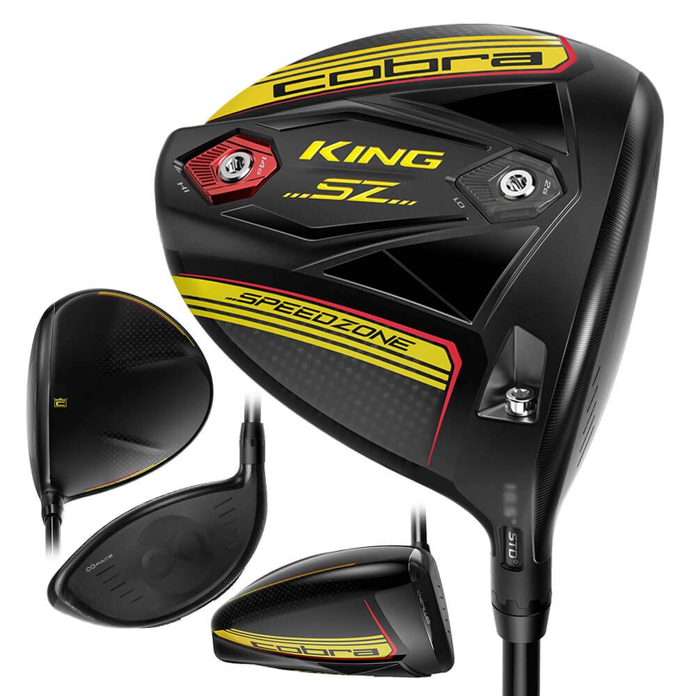 Cobra Golf 2020 Speedzone Driver Black-Yellow (Men's, Right Hand, Project X Hzrdus Smoke Yellow 60, Stiff Flex 6.0, 9.0)