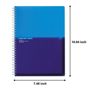 KOKUYO Color Tag B5 Notebook, Ring Notes Series, 5 Colors and Sticky Note value set