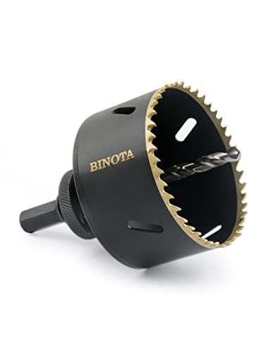 BINOTA M42 Bi-Metal Hole Saw, 76mm-3", for Metal, Wood, Plywood, PVC, Gypsum, Composite, Stainless Steel Plate