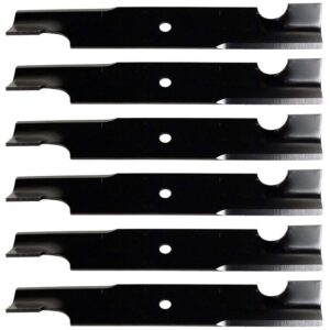 raparts pack of six (6) notched lawn mower blades fits toro 107-3192 107-3192-03 110-0414 110-0418