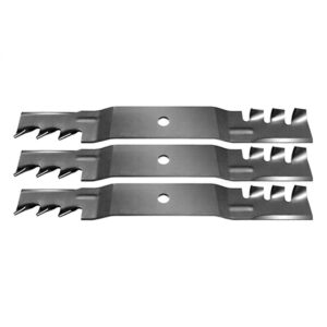 raparts three (3) new aftermarket 17 1/2" mulching lawn mower blades fits toro time cutter z replaces 110-6837-03