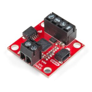 sparkfun qwiic motor driver i2c plug and play breakout no soldering required to control small dc motors 1.2a steady state drive per channel 1.5a peak 2 channels 127 levels of drive strength 3.3v logic