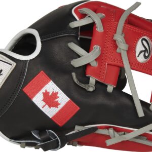 Rawlings | Heart of The Hide Baseball Glove | Right Hand Throw | 11.5" Pro I-Web | Flag Collection Edition - Canada