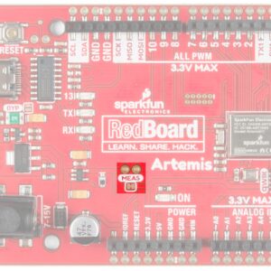 SparkFun RedBoard Artemis Machine Learning Development Board Includes BLE One megabyte of Flash USB-C connector Qwiic I2C MEMS microphone Compatible with Arduino IDE Run TenserFlow models R3 footprint