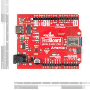 SparkFun RedBoard Artemis Machine Learning Development Board Includes BLE One megabyte of Flash USB-C connector Qwiic I2C MEMS microphone Compatible with Arduino IDE Run TenserFlow models R3 footprint