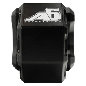 Agency 6 Recovery Shackle Block Assembly 2.5 INCH Double Hole, Black - Hitch Receiver Block - Proudly Made in The USA