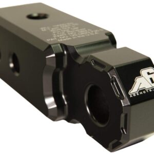 Agency 6 Recovery Shackle Block Assembly 2.5 INCH Double Hole, Black - Hitch Receiver Block - Proudly Made in The USA