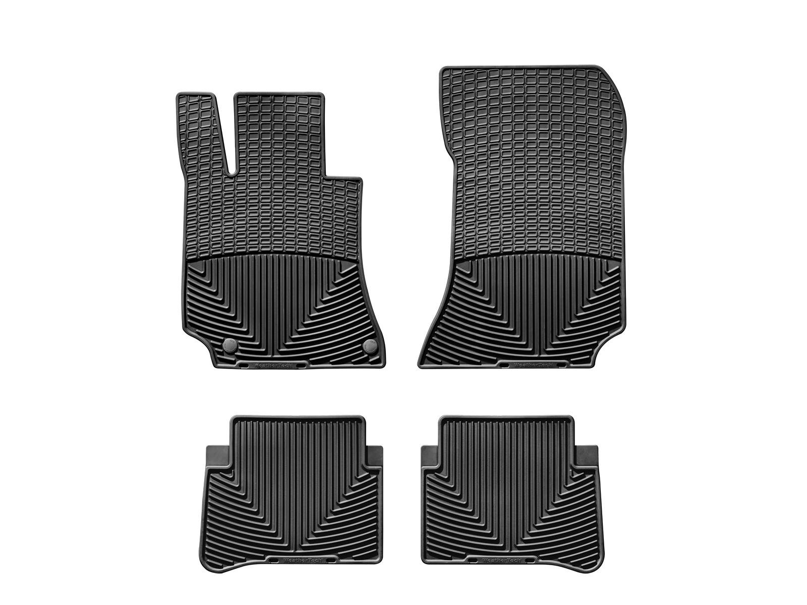 WeatherTech All-Weather Floor Mats for Mercedes E 63 AMG, E-Class, E 63 AMG S - 1st & 2nd Row (MB W212 B), Black