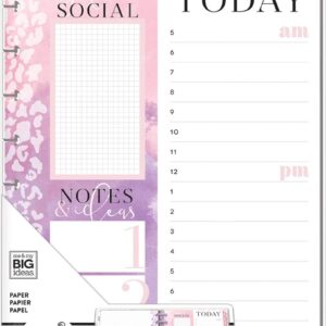 ME & MY BIG IDEAS Planner Fill Sheet, Glam Girl Social