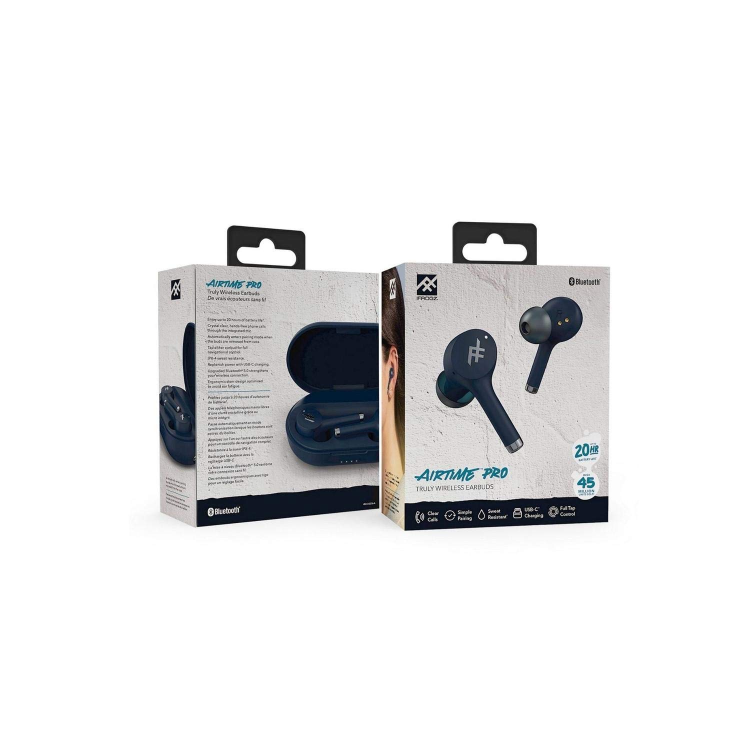 iFrogz - Airtime Pro True Wireless in Ear Bluetooth Earbuds - Blue